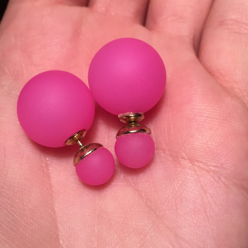 Pink earrings